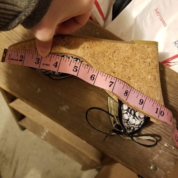 Steve Madden Lynbrook Cork Platform Wedge Sandals - Picture 11 of 12